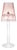 Dauphine Table Lamp with 3 oz Votive Oil Lamp, Pale Peach For Sale