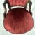 Antique Victorian-Style Parlor Chair Featuring Rich Red Velvet Tufted Upholstery For Sale In Miami - Image 6 of 13