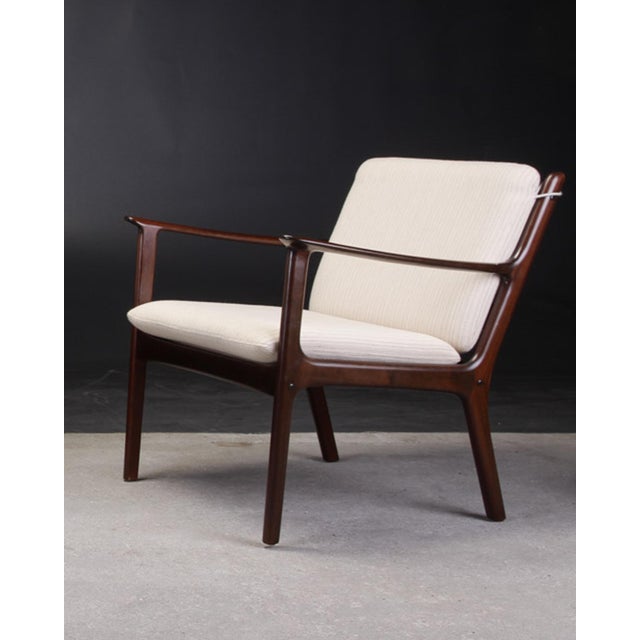 Mid-Century Modern Set of Fully Restored PJ112 Lounge Chairs by Ole Wanscher for Poul Jeppesens, 1960s For Sale - Image 3 of 7