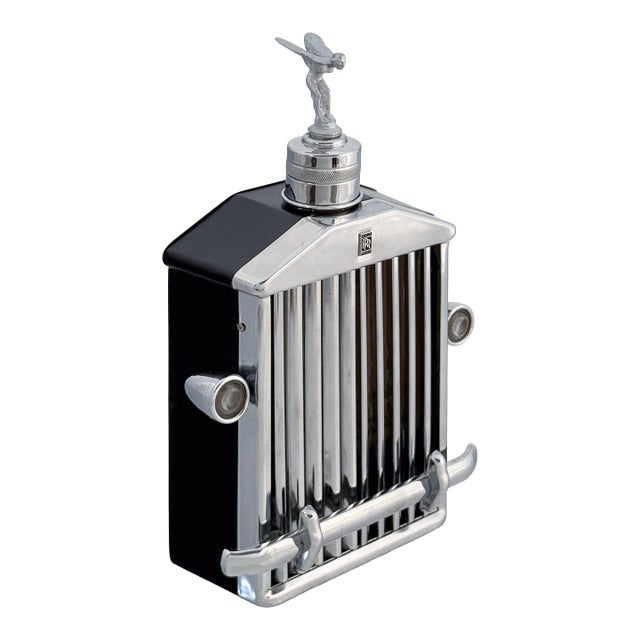 Mid 20th Century Rolls Royce Radiator - Vintage Novelty Drinks Flask Decanter Music Box For Sale