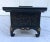 Late 19th Century Lacquered Asian Stone and Mother of Pearl Inlay Altar Cabinet For Sale - Image 4 of 13