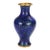 Chinese Blue Cloisonne Floral Enameled Vase 20thC For Sale