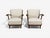 Svante Skogh, Lounge Chairs, Beige Linen, Beech, Sweden, 1945 For Sale - Image 4 of 12