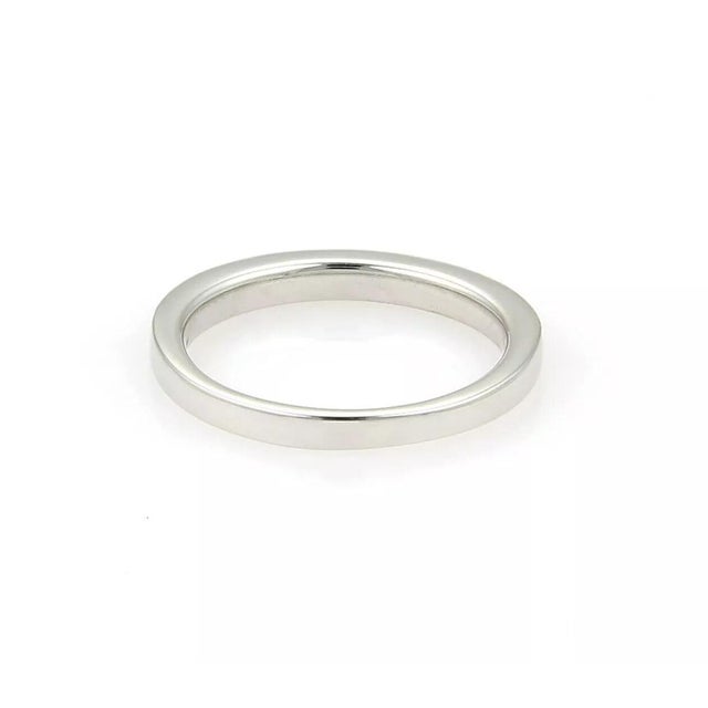 Hearts on Fire 0.40ct Diamond Wedding Band Ring in 18k White Gold - Size 6.5 For Sale - Image 4 of 5