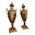 Burgundy Porcelain Vases Set of 2 – Classic French Style Décor For Sale