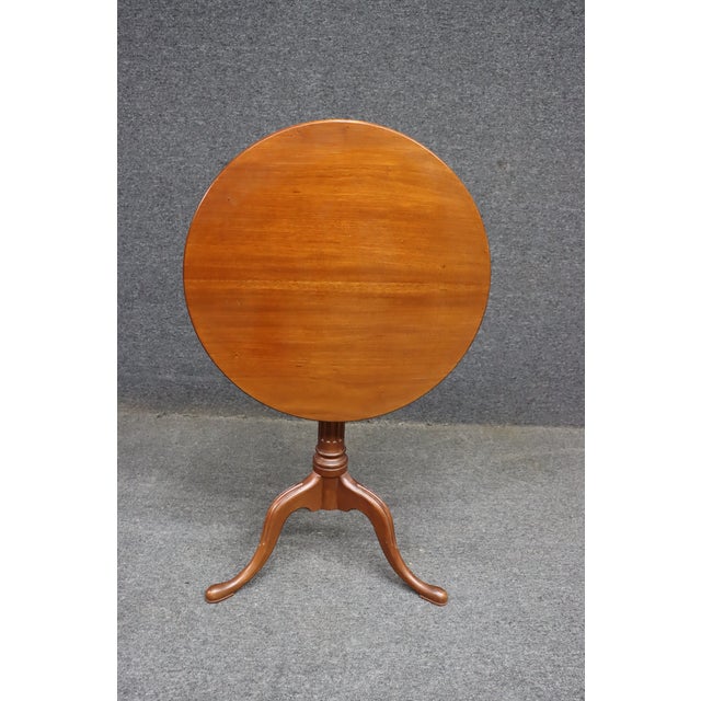Mahogany Queen Anne Tilt-Top Table With Tripod Base For Sale - Image 9 of 11