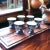 Japanese 1980s Blue & White 6-Piece Sake Set For Sale - Image 3 of 10