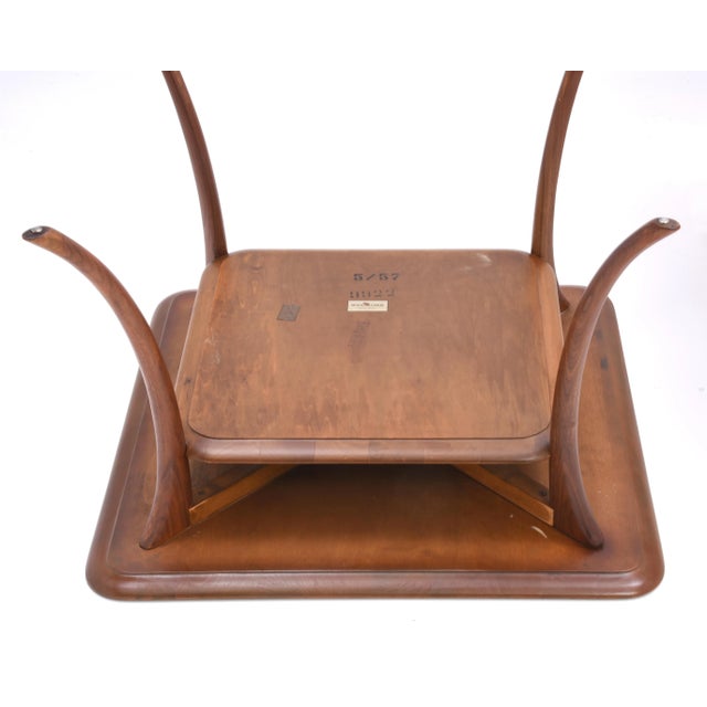 T.H. Robsjohn Gibbings Widdicomb Saber Leg Cocktail Coffee Side Tables 1957 - a Pair For Sale - Image 10 of 12