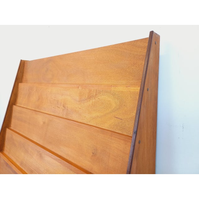 Vintage Wooden Bookcase, 1960s For Sale - Image 17 of 18
