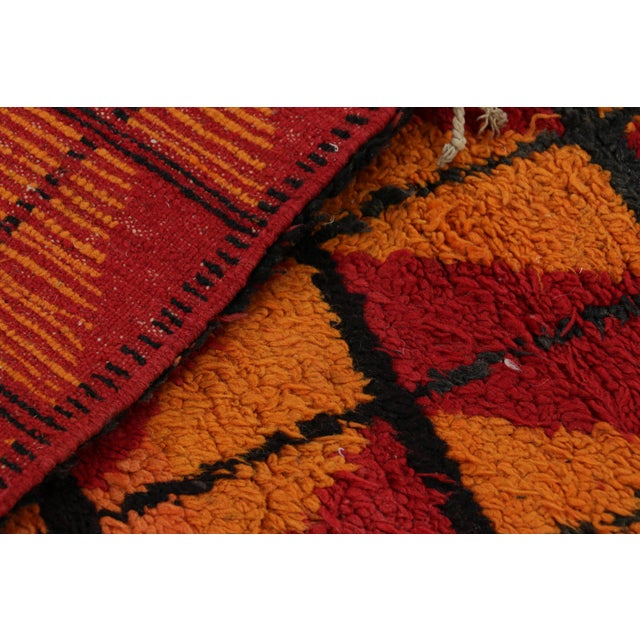 Textile Vintage Moroccan Runner With Gold and Pink Geometric Patterns, From Rug & Kilim For Sale - Image 7 of 7