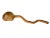 Modern Vintage Large Hand Carved Wavy Curve Irregular Handle Spoon Ladle For Sale - Image 3 of 7