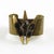 Mid-Century Modern French Sculptor Henri Nogaret Mid-Century Brutalist Bronze Cuff Bracelet For Sale - Image 3 of 8