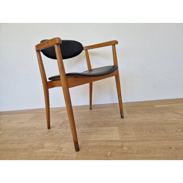 Mid-Century Scandinavian Style Chair attributed to Antonin Suman from TON, 1960s For Sale - Image 10 of 14
