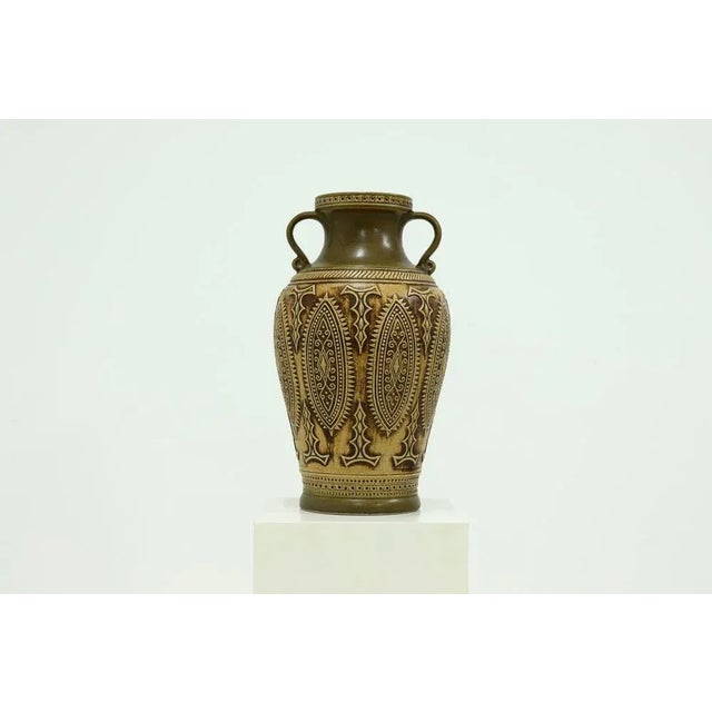 Jasba Vase in Earth Tones, 1960s For Sale - Image 9 of 9