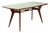 Vintage Dining Table in Beech and Glass, Italy, 1950s-1960s For Sale