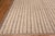 Large Light Ivory Cream Minimalist Stripped Pattern Modern Rug For Sale - Image 4 of 8