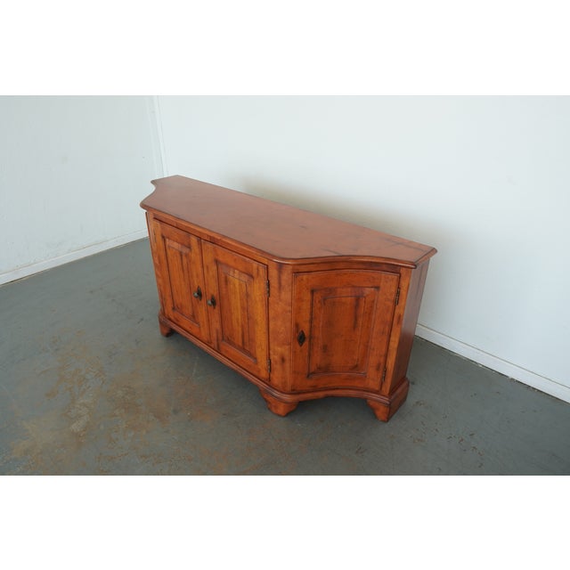 Brown Vintage Milling Road Italian Maple Credenza For Sale - Image 8 of 17