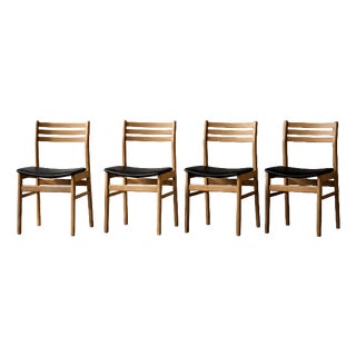 Vintage Scandinavian Oak Dining Chairs from Sax Møbelfabrik, 1960s, Set of 4 For Sale