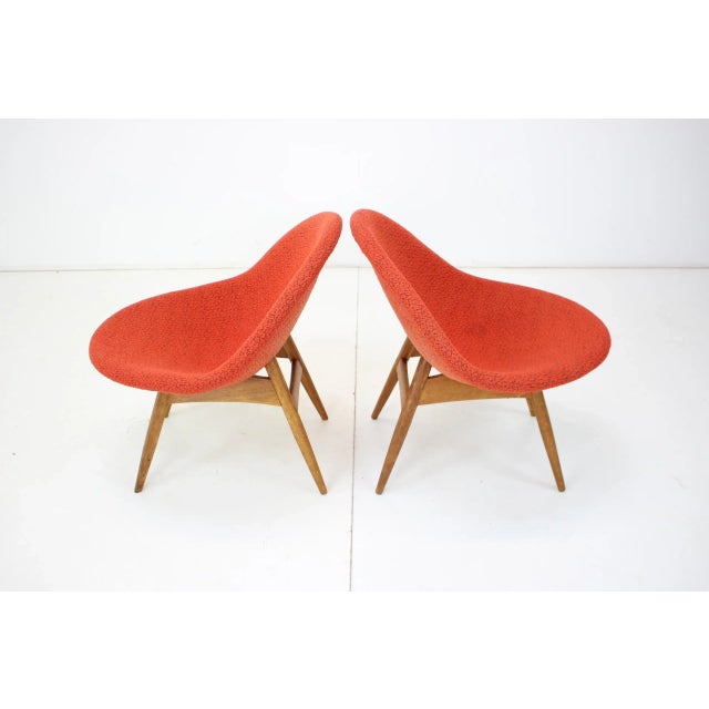 Armchairs by Miroslav Navratil, Czechoslovakia, 1960s For Sale - Image 4 of 12
