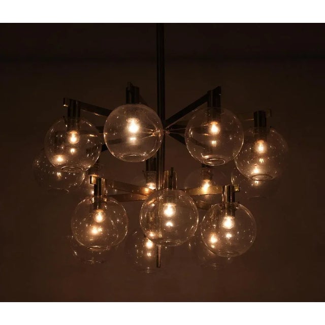 Brass Chandelier Model 348/15 from Hans-Agne Jakobsson, 1960s For Sale - Image 4 of 10