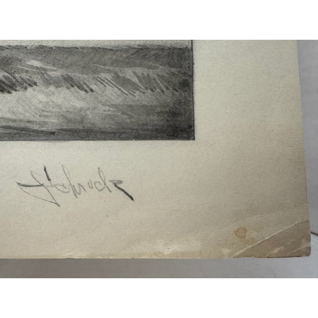 1940s Original Signed Graphite Illustration of "The Golden Horse," 12 × 10 In. For Sale In Atlanta - Image 6 of 7