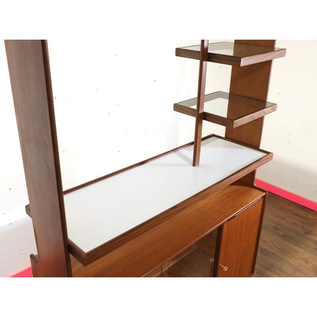 Mid Century Modern Teak Bar Cocktail Display Cabinet by Turnidge of London Danish Style For Sale - Image 9 of 11