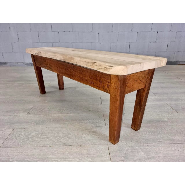 Dimensions: W 43" / D 17" / H 16" Seat height: 17" This fantastic bench is precisely distressed, sanded, stained and has...
