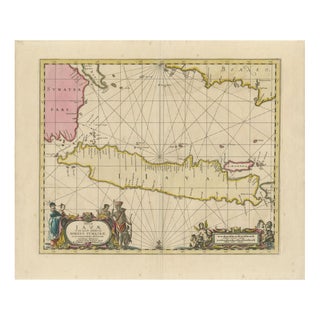 Antique Dutch East Indies Sea Chart, 1700 For Sale