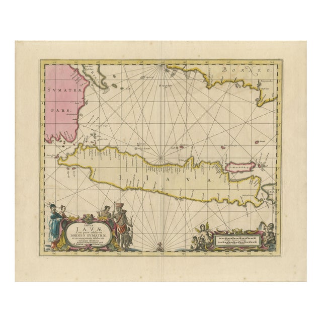 Antique Dutch East Indies Sea Chart, 1700 For Sale