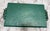 Metal Midcentury Modern Turquoise Decor Tray With Gold Handles For Sale - Image 7 of 7