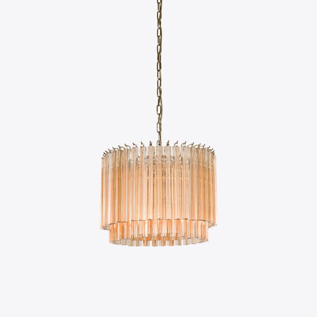 Gold Amber Piccolo Amaro Drum Chandelier from Pure White Lines For Sale - Image 8 of 11