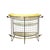 Elegant Italian bar from the 1950s, defined by its distinctive curved form and light, architectural structure. The piece...