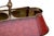 Vintage Brass Bouillotte Library Desk Lamp With Oxblood Red Crackle Tole Shade, 2005 For Sale In Raleigh - Image 6 of 9