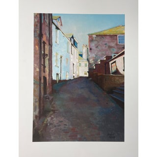 1999, "Into Town", Archival Iris Giclee on Somerset Textured Watercolor Paper, Artist Jane Gibout For Sale