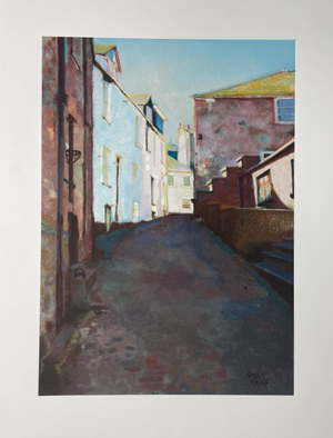1999, "Into Town", Archival Iris Giclee on Somerset Textured Watercolor Paper, Artist Jane Gibout