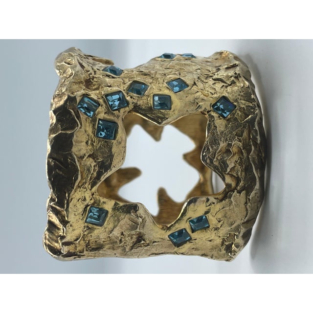 Metal Christian Lacroix Cuff. For Sale - Image 7 of 12