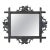 French 1900s Black Forest Turn of the Century Mirror with Carved Oak Leaves For Sale