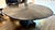 Restoration Hardware Restoration Hardware Addison Round Jupe Extension Dining Table (Black Oak) For Sale - Image 4 of 5