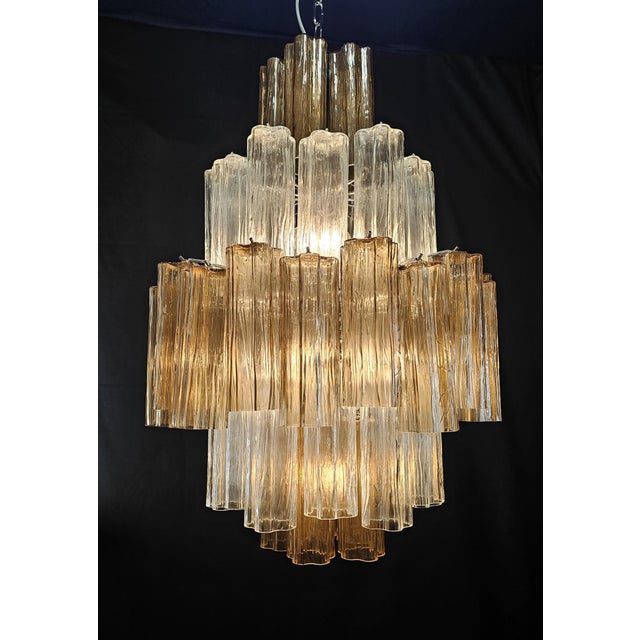 2000 - 2009 Vintage Pear-Shaped Murano Glass Chandelier in the style of Barovier, Italy, 2004 For Sale - Image 5 of 14
