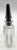 Early Art Deco, pre-1911 mark, perfume bottle, Czechoslovakia. Black glass faceted stopper with dauber. The clear...