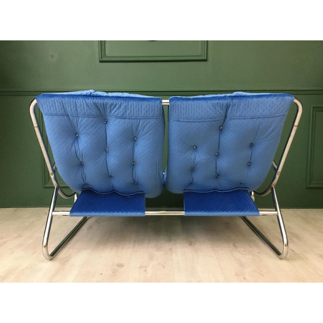 Vintage Metal Frame Sofa For Sale - Image 9 of 14