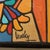 Apricot Mid 20th Century Modern Colorful Cubist-Style Framed Painting With Smiling Clown “ Smile “ by Wrasky For Sale - Image 8 of 12