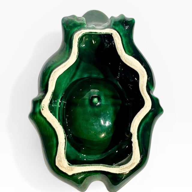 Vintage French Green Frog Ashtray Catchall Dijon For Sale - Image 11 of 12