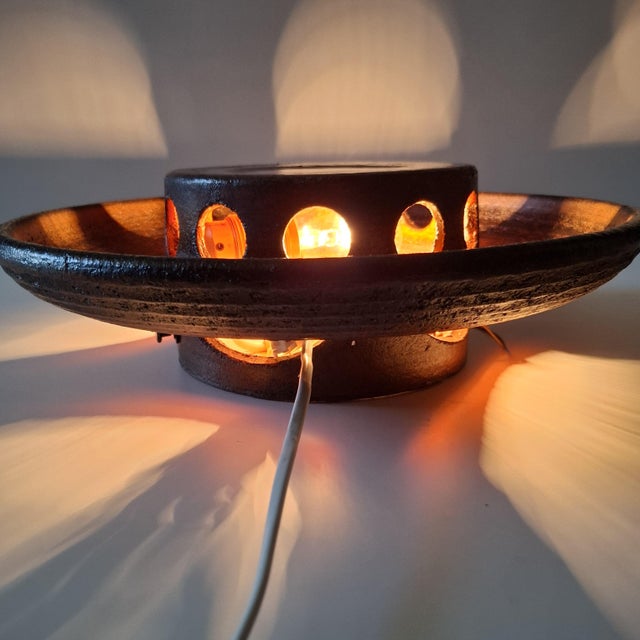 Scandinavian Ceramic Wall Lamp, Sweden, 1960s For Sale - Image 6 of 18