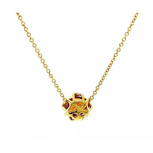Tiffany & Co. Citrine 18k Yellow Gold Solitaire Pendant Necklace For Sale In Miami - Image 6 of 10