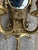 Late 19th Century Late 19th Century Ornate Brass Two Candelabra Wall Sconce With Mirror - a Pair For Sale - Image 5 of 8