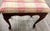 Vintage Bombay Company Queen Anne Style Upholstered Footstool For Sale - Image 11 of 14