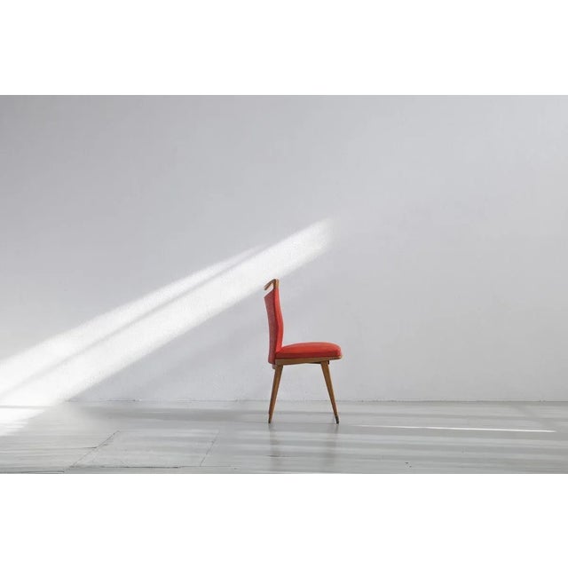 Chairs in Wood & Leatherette, 1950s, Set of 4 For Sale - Image 9 of 18