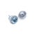 Silver Tiffany & Co. Platinum Soleste Aquamarine & Diamond Earrings 1.22ct 6.28g, Pair For Sale - Image 8 of 9
