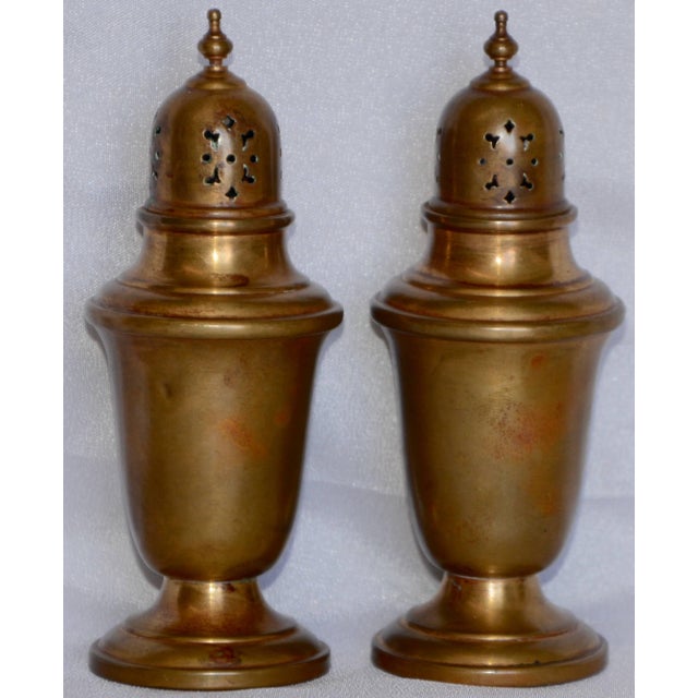 Gorham Pair of Gorham Giftware Copper Salt and Pepper Shakers L27 For Sale - Image 4 of 11